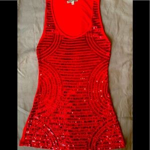 Sequin tank top